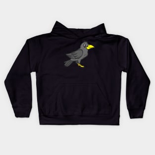 Raven bird crow jackdaw jay hooded crow cute Kids Hoodie